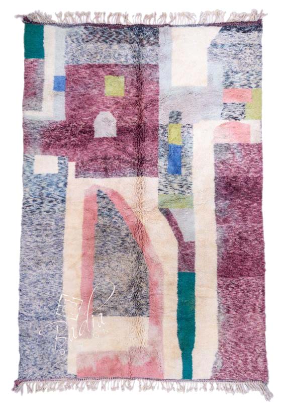 Multi-Color Handmade Berber Area Rug