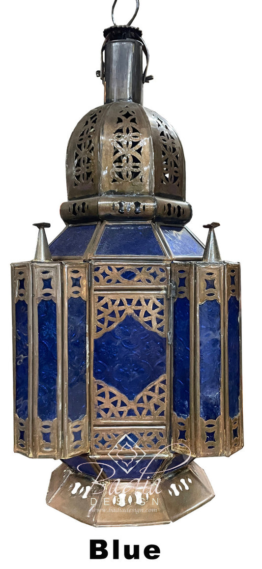 Multi-Color Glass Floor Lanterns