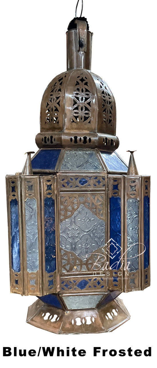 Multi-Color Glass Floor Lanterns