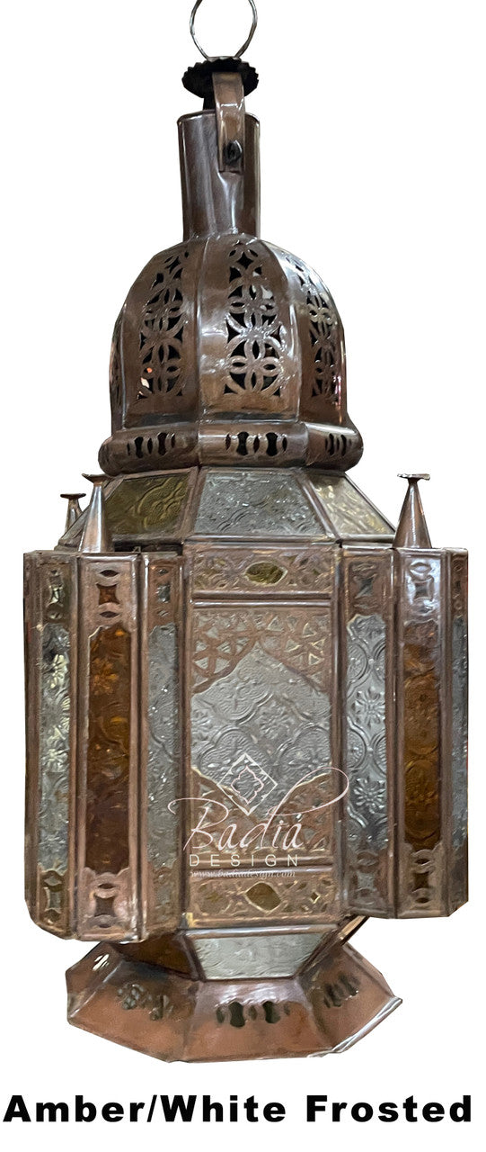 Multi-Color Glass Floor Lanterns