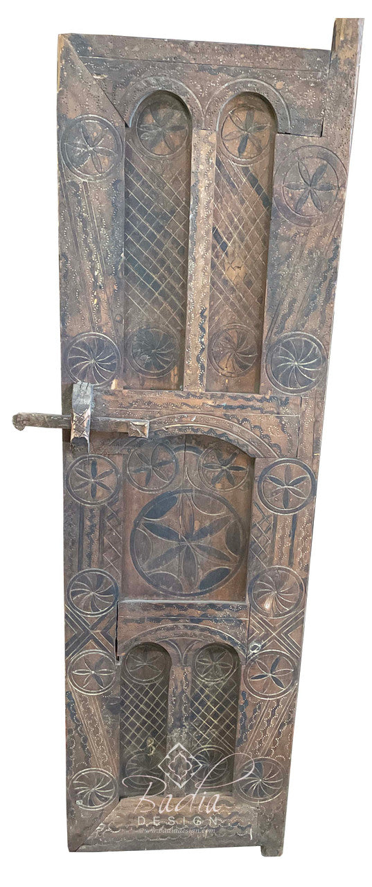 Old Hand Carved Wooden Door