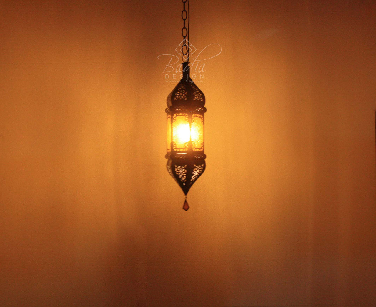 Hanging Multi Color Glass Lanterns