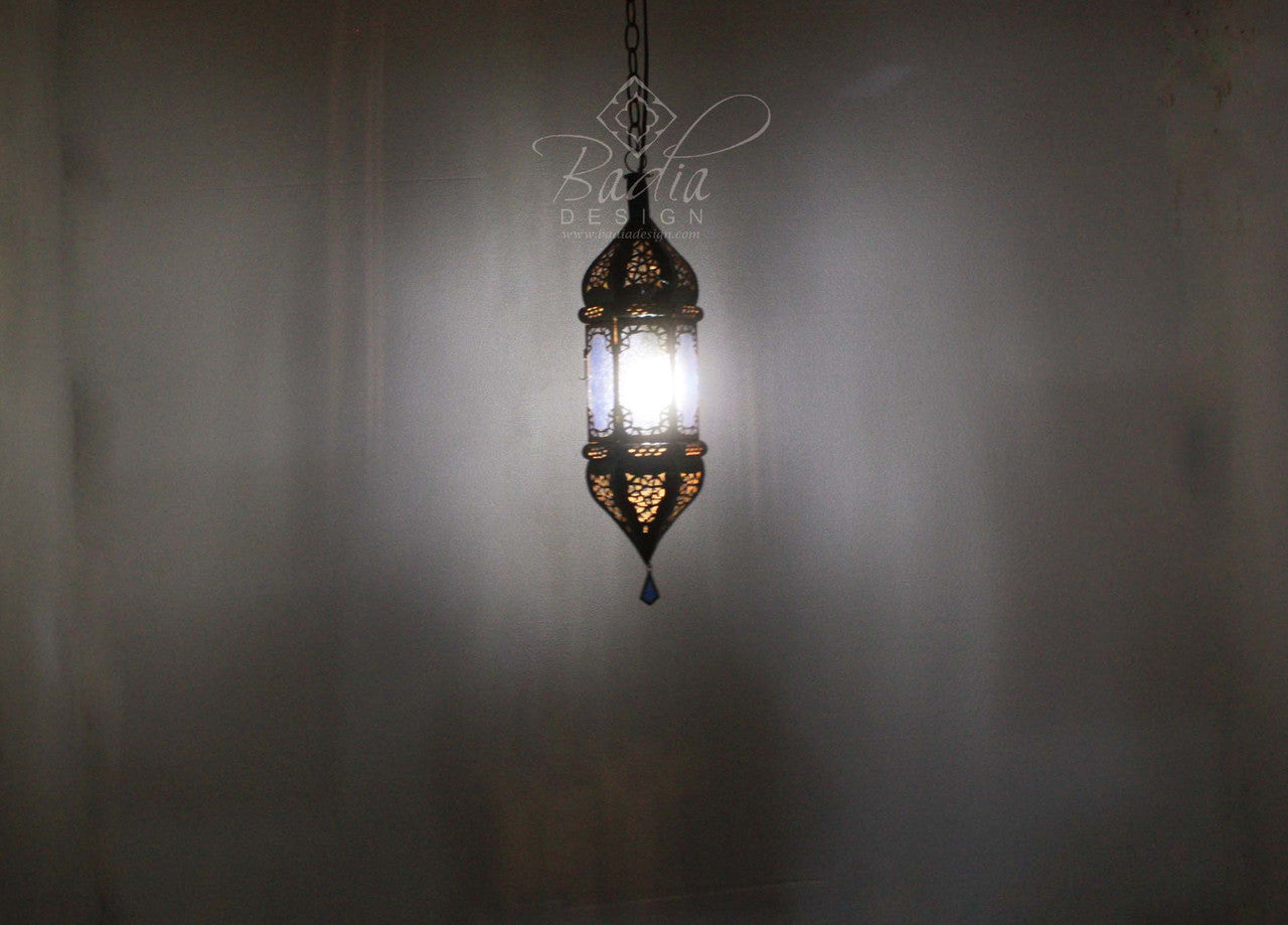 Hanging Multi Color Glass Lanterns