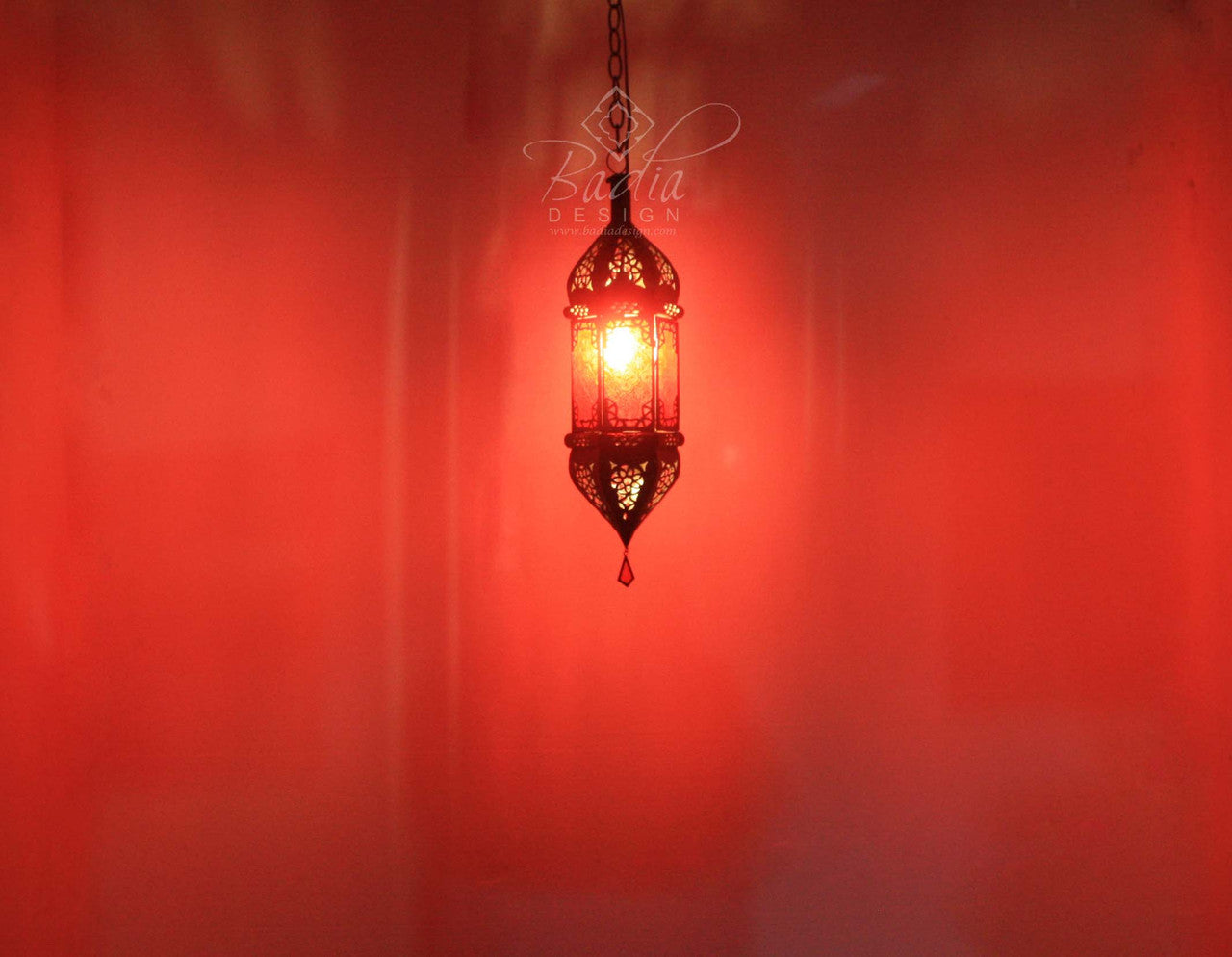 Hanging Multi Color Glass Lanterns