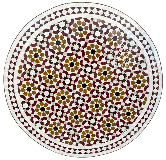 Multi-Color Intricately Designed Tile Table Top