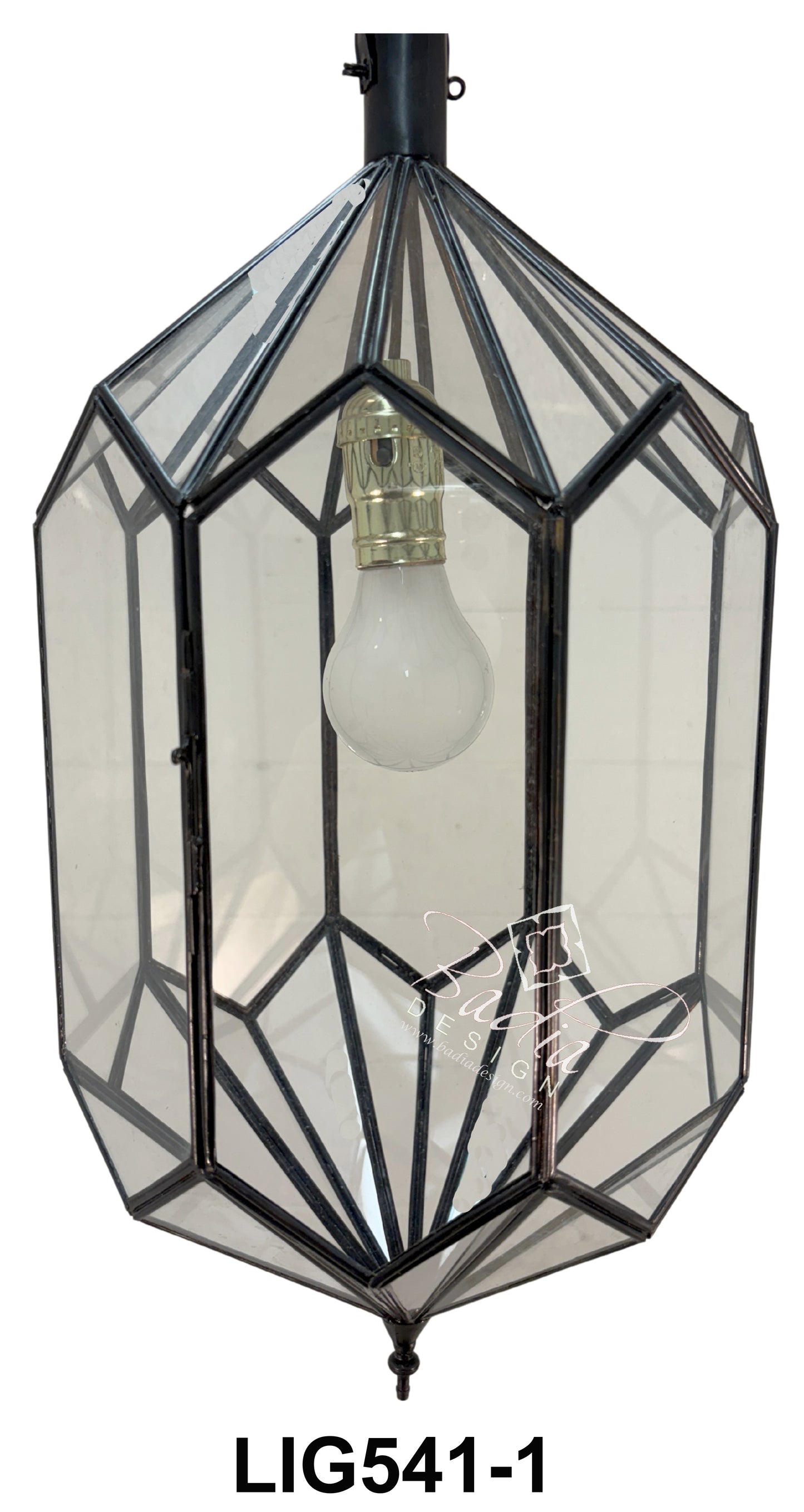 Clear Glass Moroccan Pendant Light Fixture