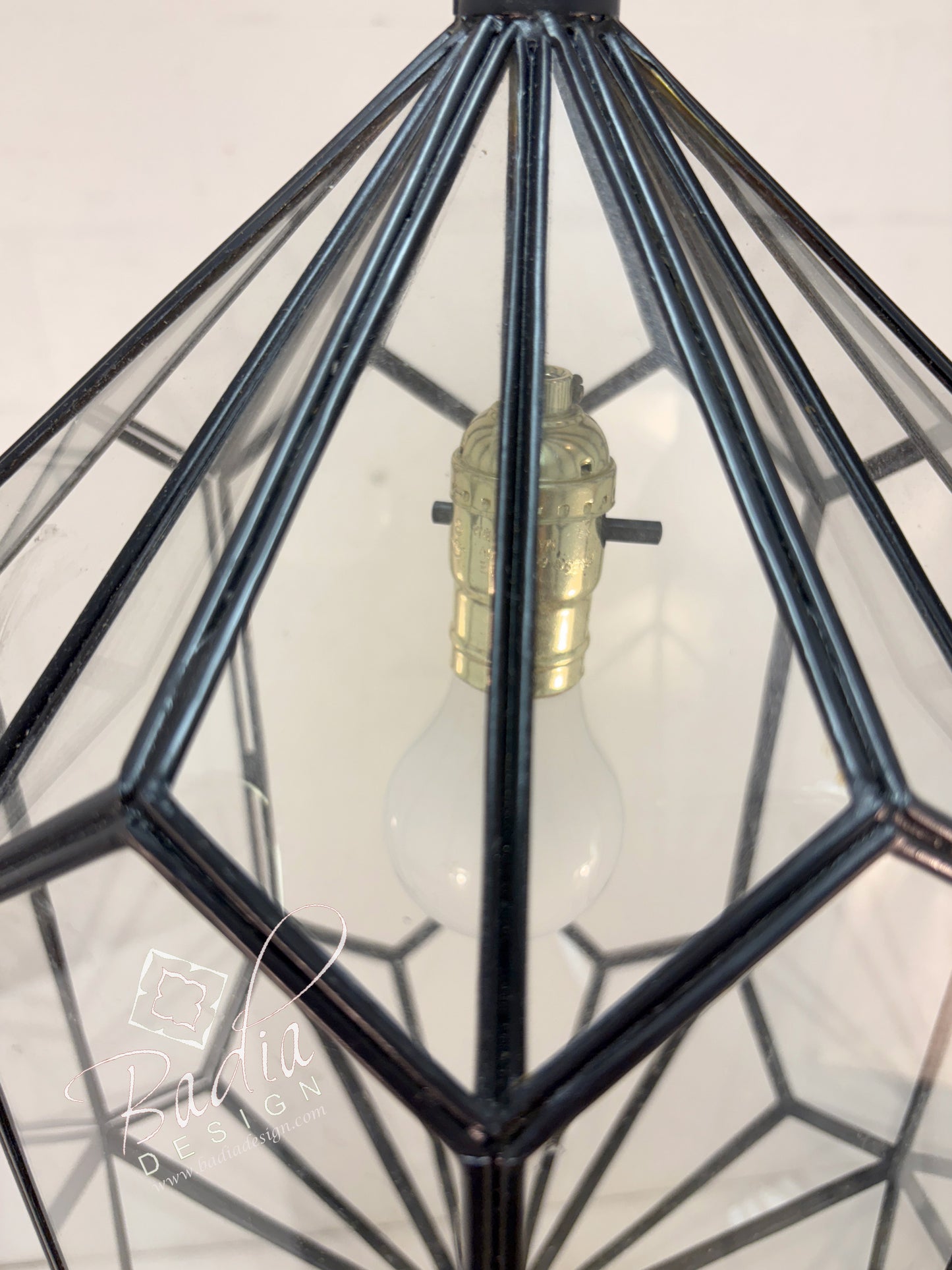 Clear Glass Moroccan Pendant Light Fixture