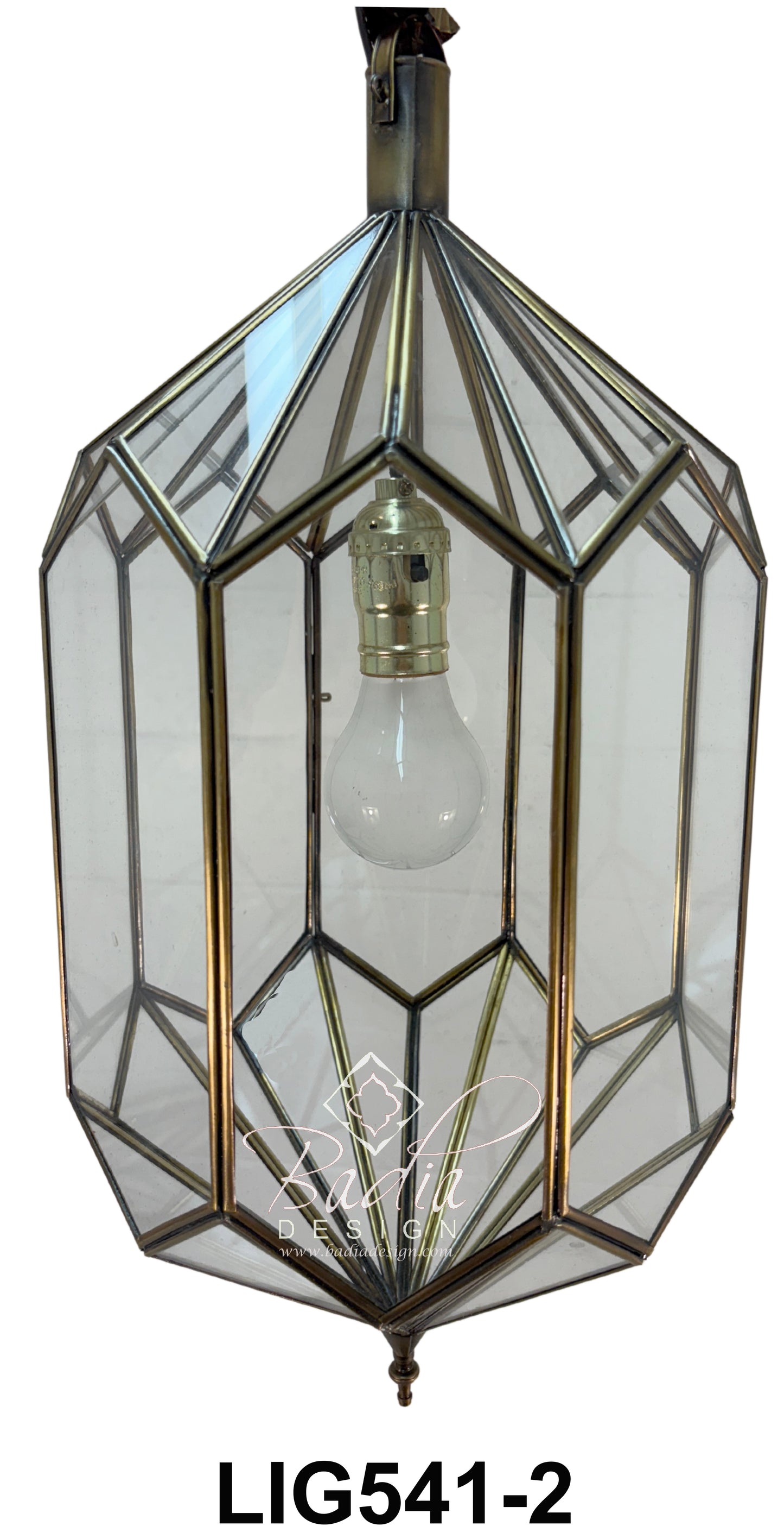 Clear Glass Moroccan Pendant Light Fixture