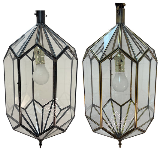 Clear Glass Moroccan Pendant Light Fixture
