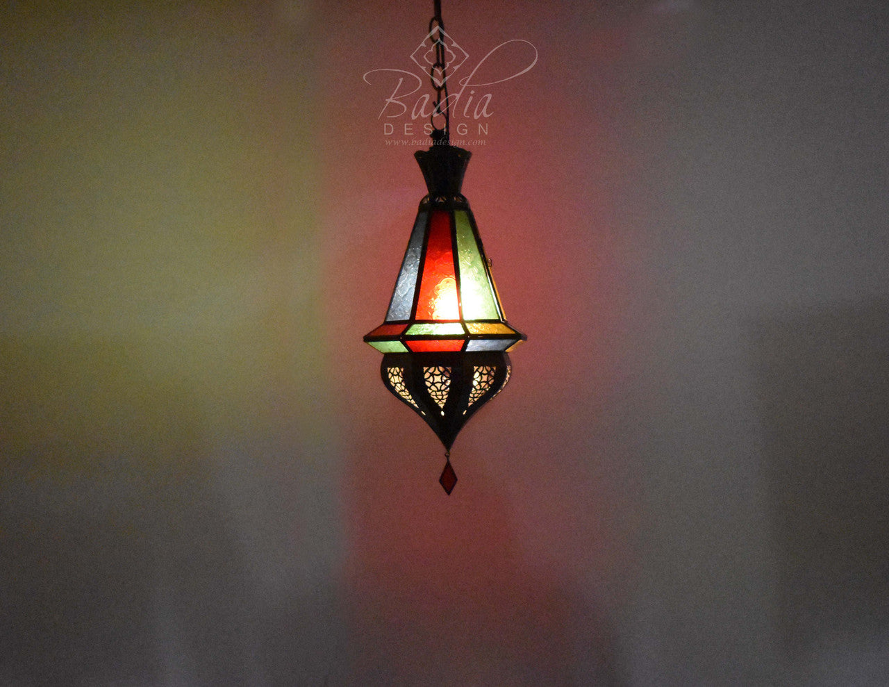 Pendant Lights with Multi-Color Glass