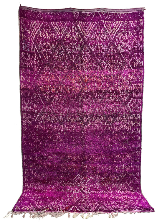 Moroccan Purple Vintage Hand Woven Rug