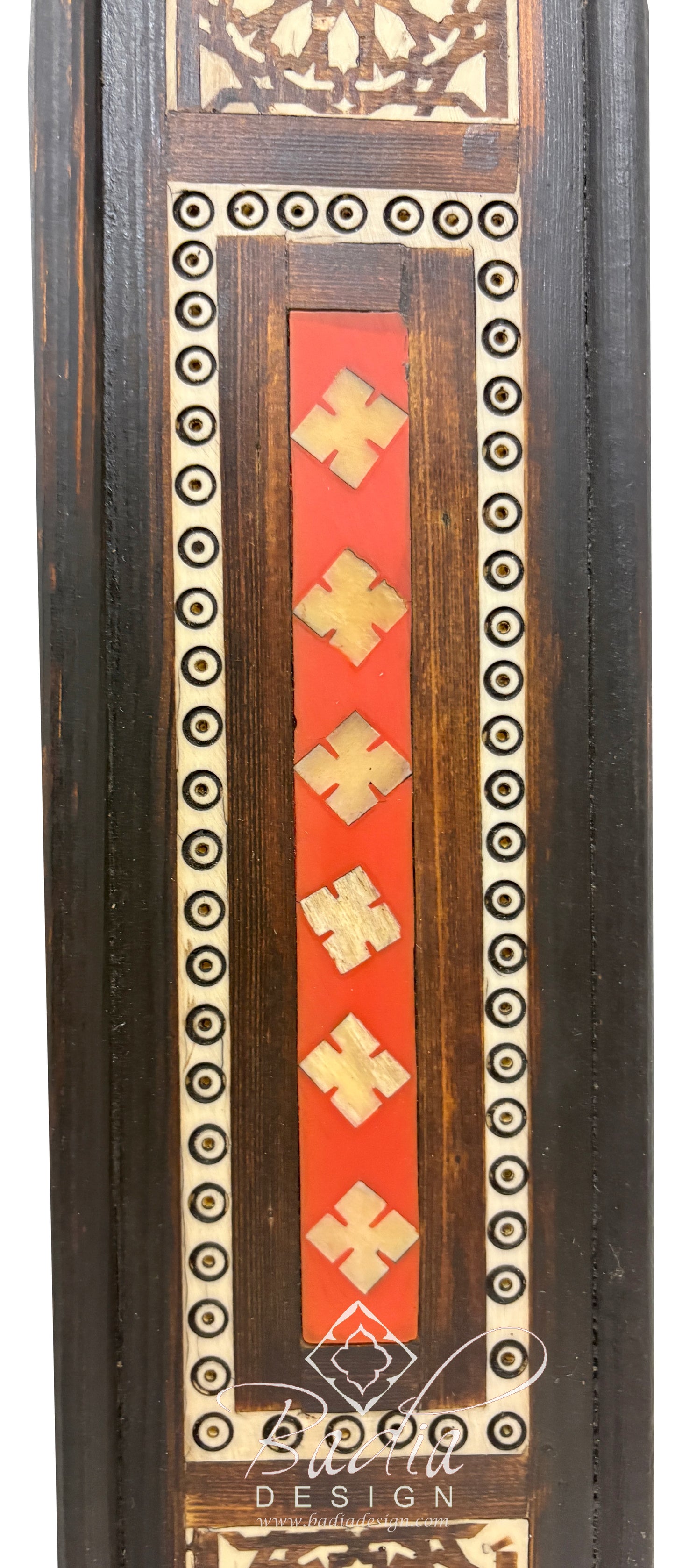 Rectangular Wooden Frame Bone Inlay Mirror