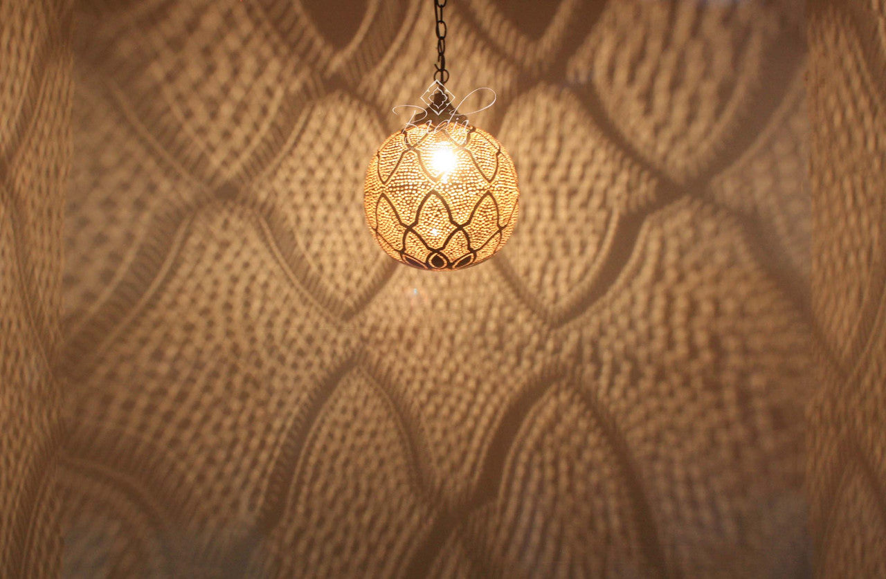 Moroccan Round Brass Ceiling Lights