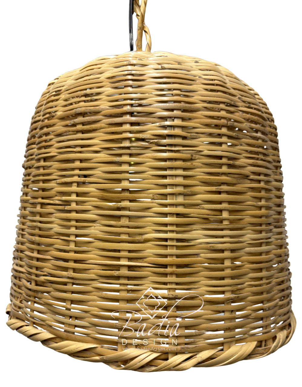 Rounded Dome Shaped Raffia Lantern