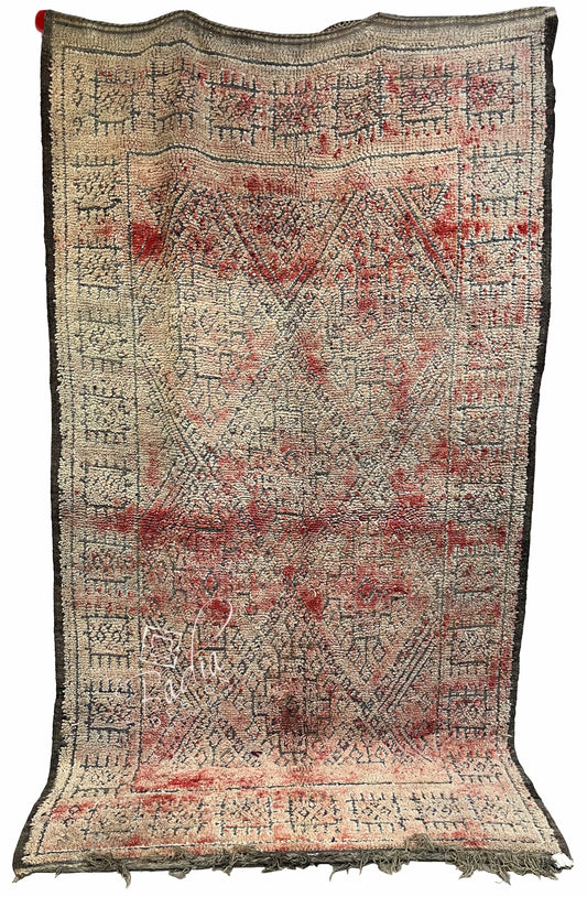 Large Multi-Color Moroccan Handmade Berber Rug