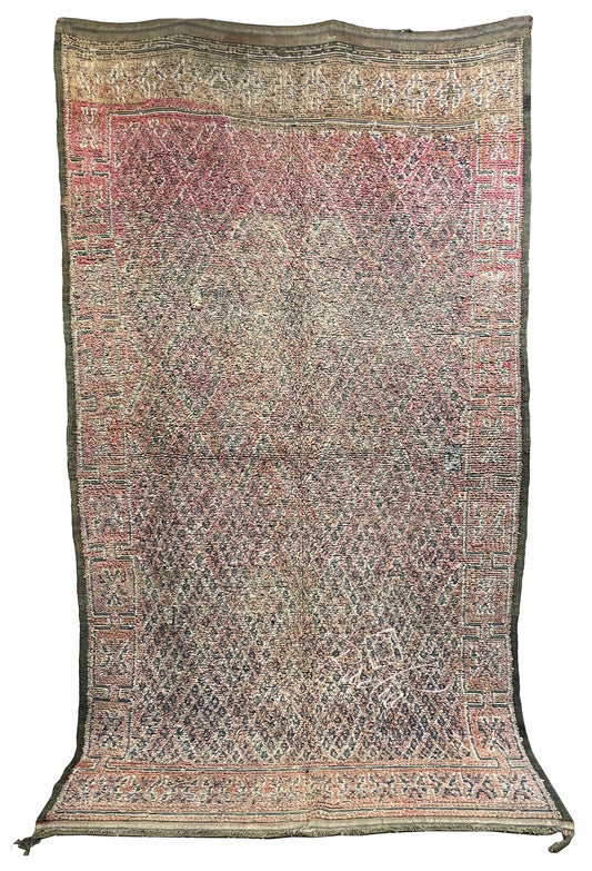 Moroccan Vintage Multi-Color Hand Woven Rug