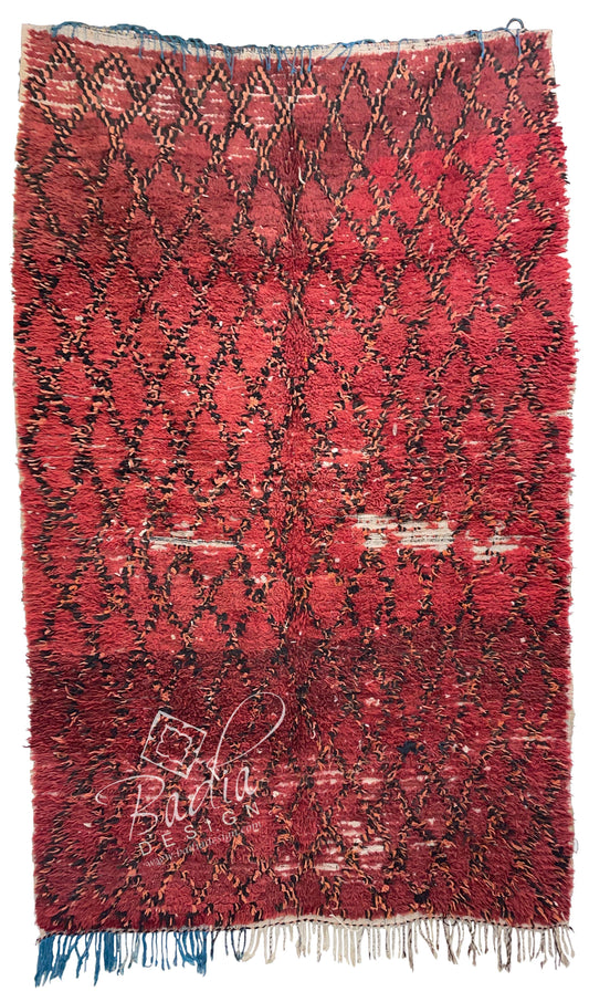 Red Vintage Moroccan Rug