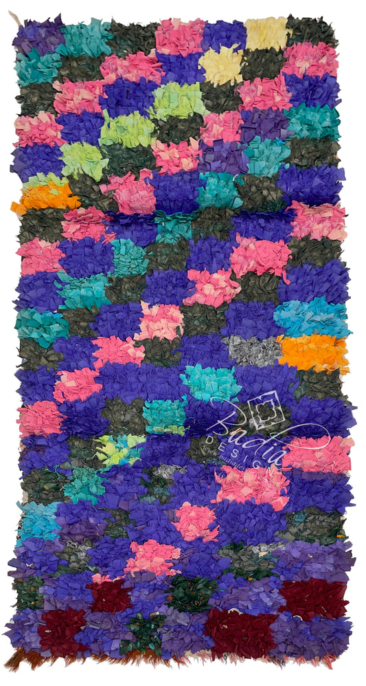 Moroccan Multi-Color Shaggy Rug