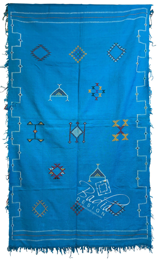 Blue Handmade Tribal Rug