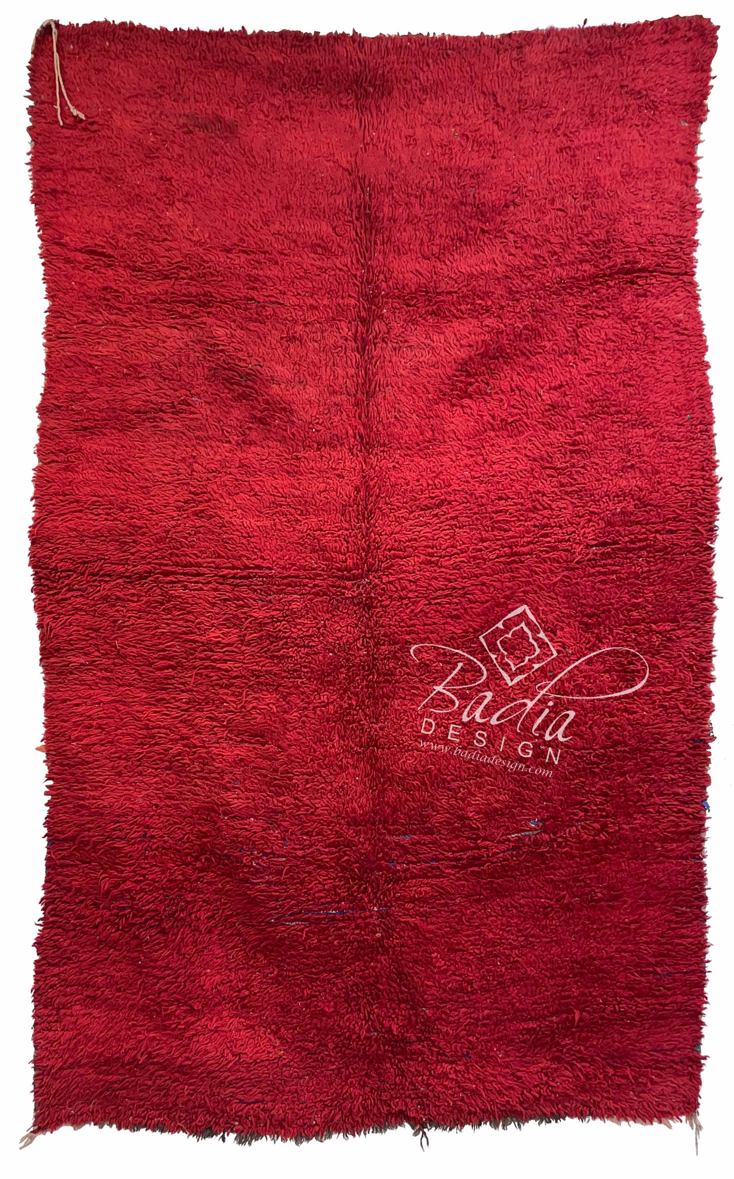 Moroccan Medium Size Deep Red Rug