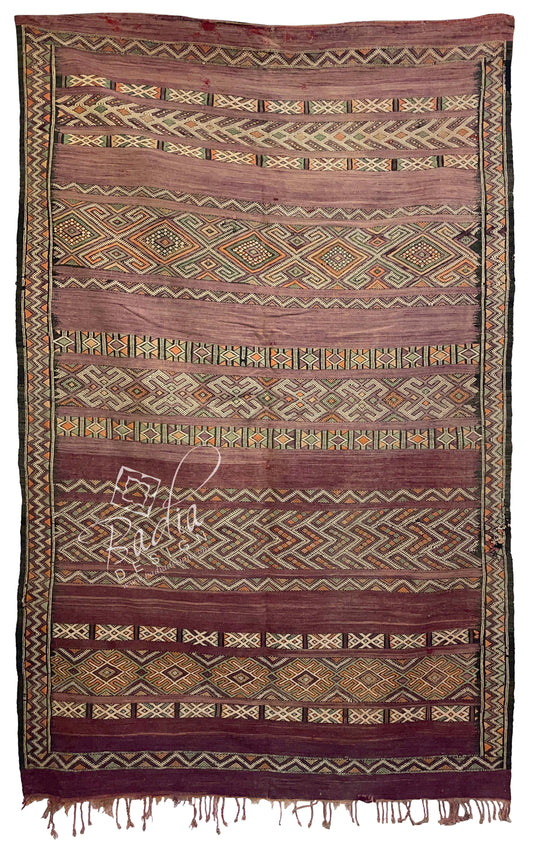 Vintage Multi-Color Kilim Rug