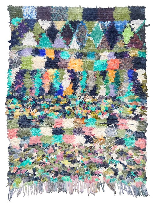 Medium Size Vivid Color Shaggy Rug
