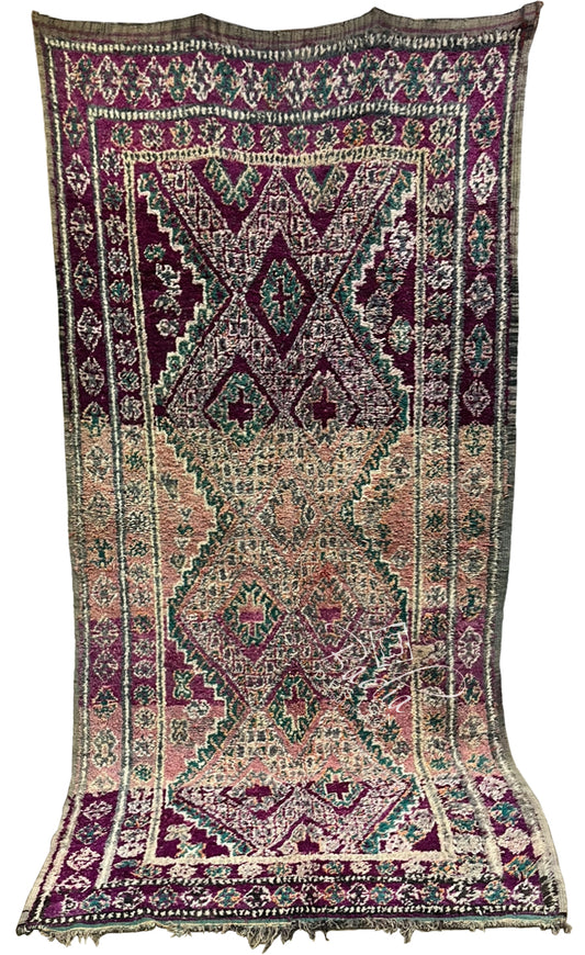 Large Multi-Color Moroccan Handmade Berber Rug