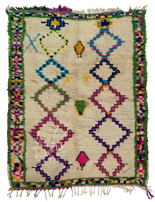 Multi-Color Rug with Geometric Designs