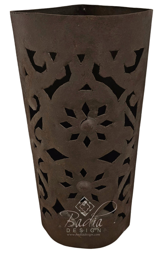 Rustic Iron Corner Wall Sconce