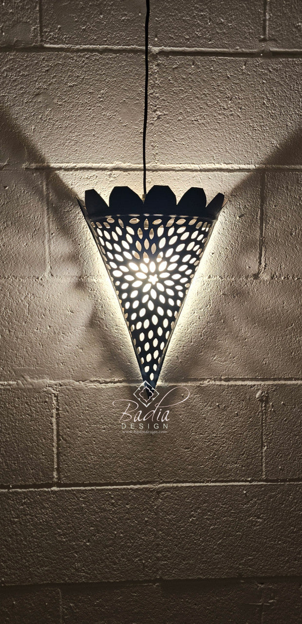 Cone Shaped Rustic Iron Wall Sconce