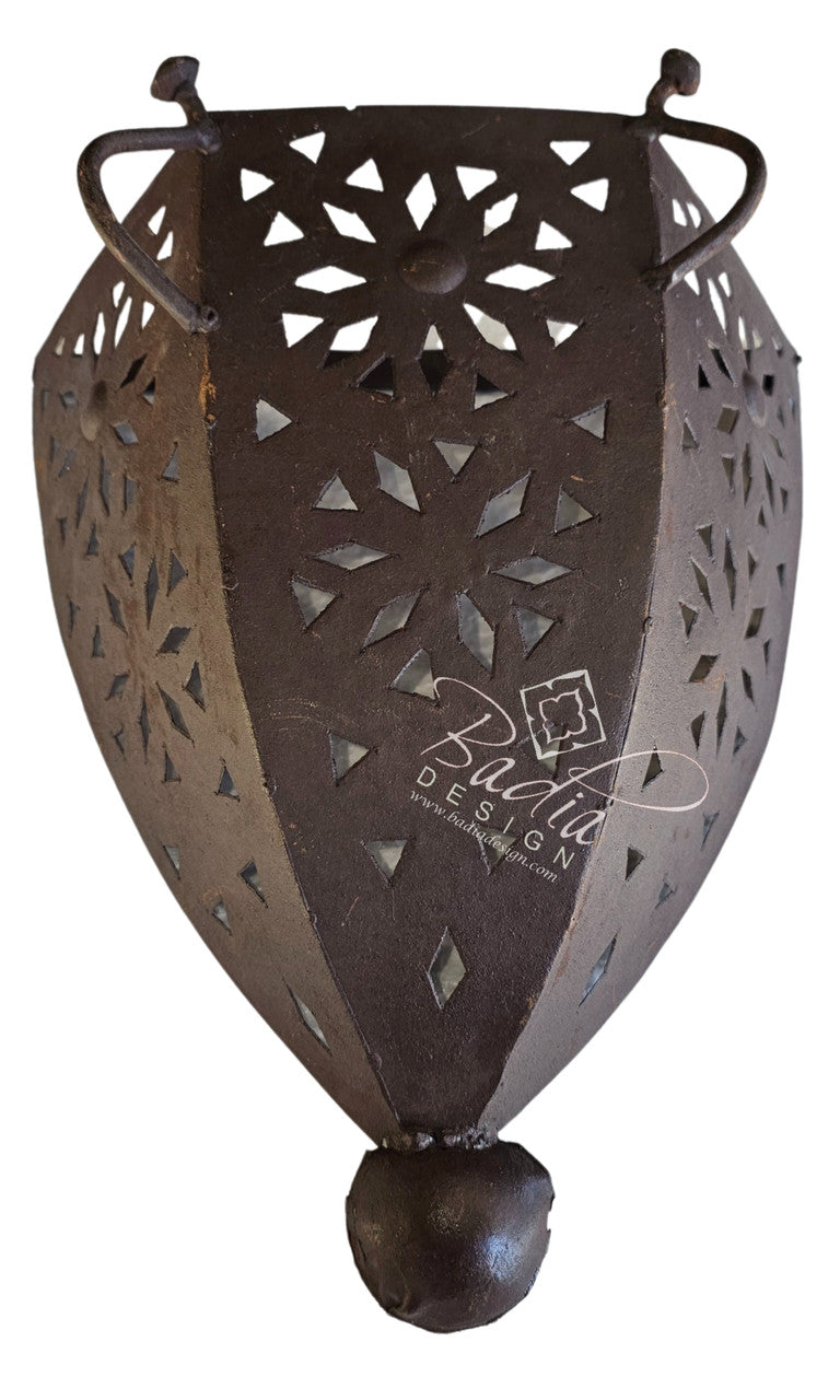 Rustic Moroccan Iron Wall Sconce
