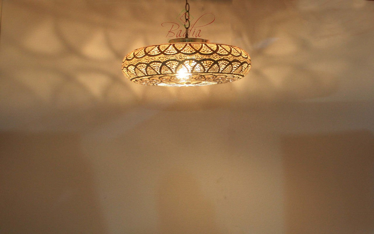 Saucer Shaped Silver Light