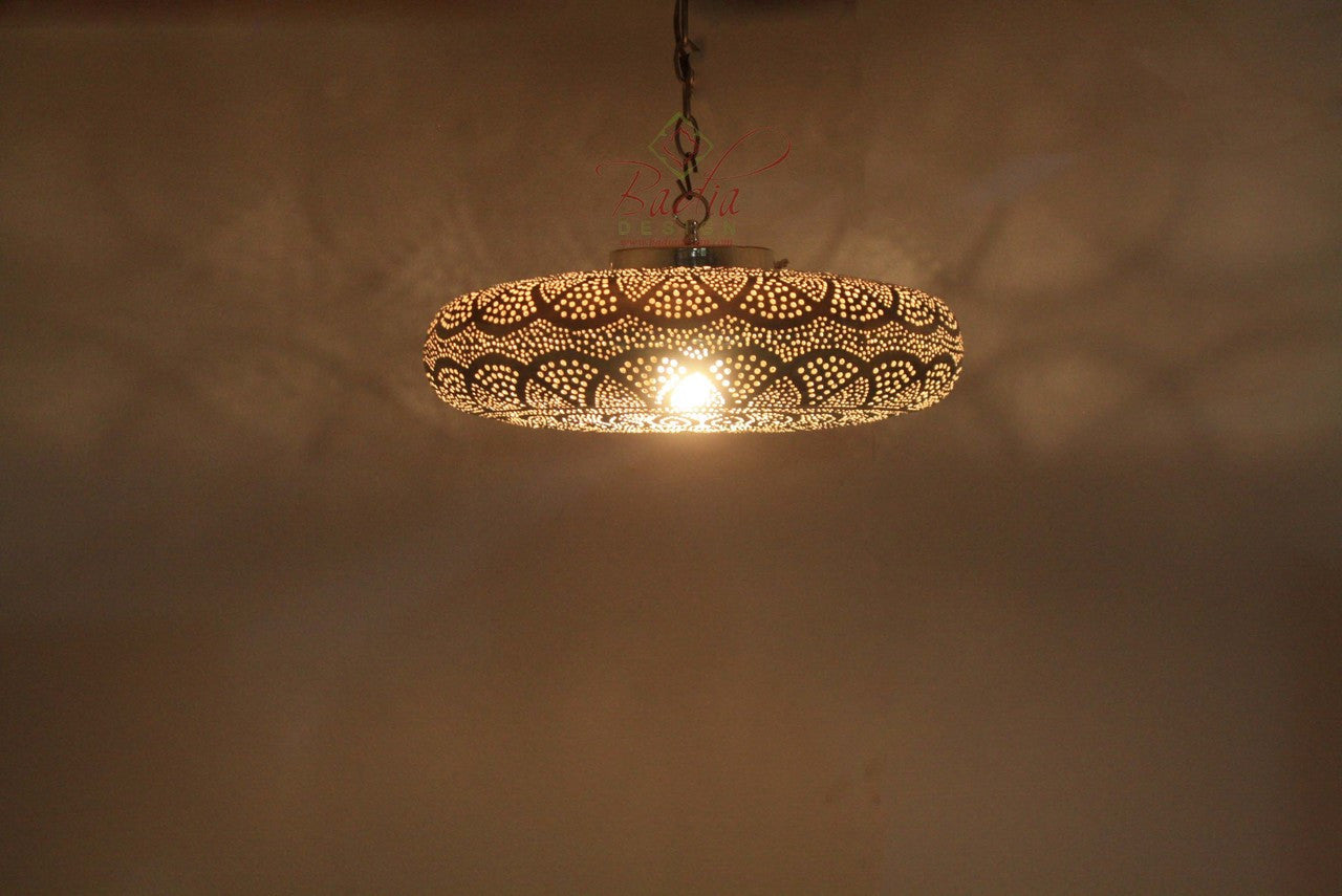 Saucer Shaped Silver Light