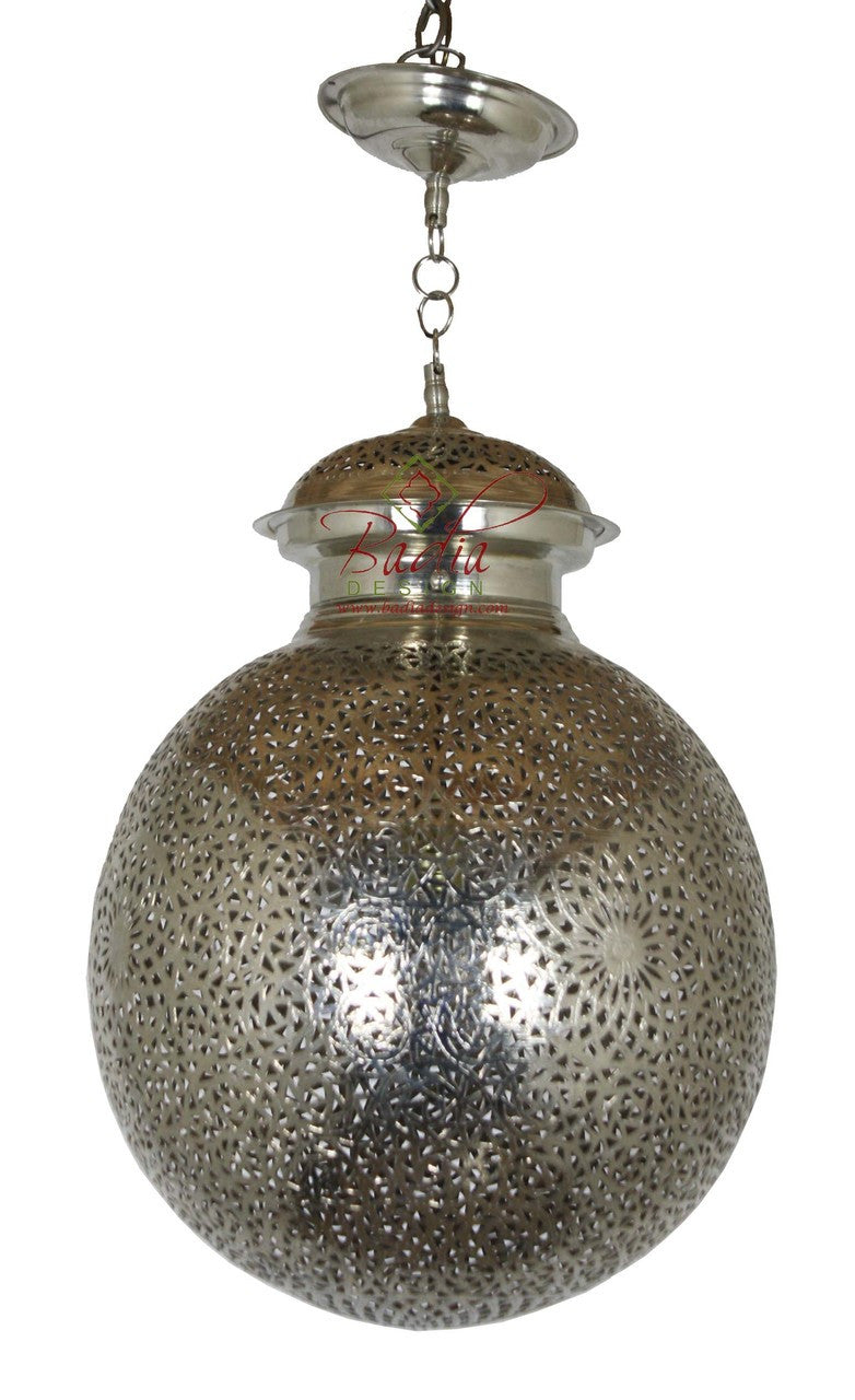 Intricately Designed Silver Lantern