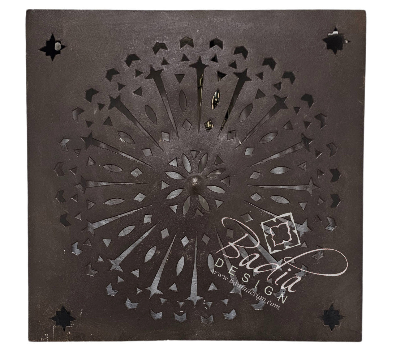 Square Rustic Iron Wall Sconce