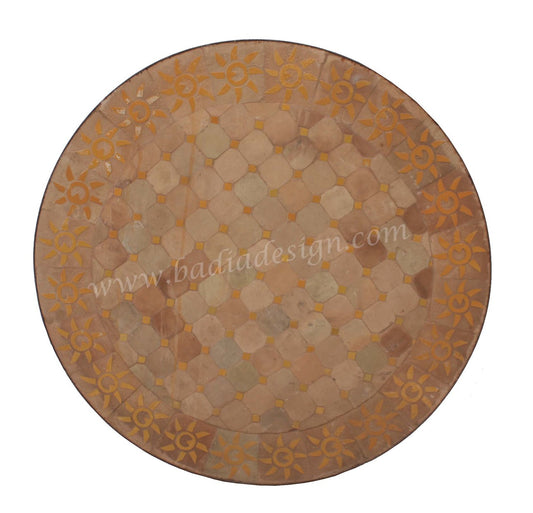 Intricately Designed Tile Table Top