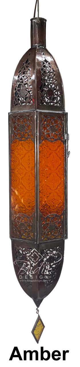 Tall Cylinder Shaped Glass Lanterns
