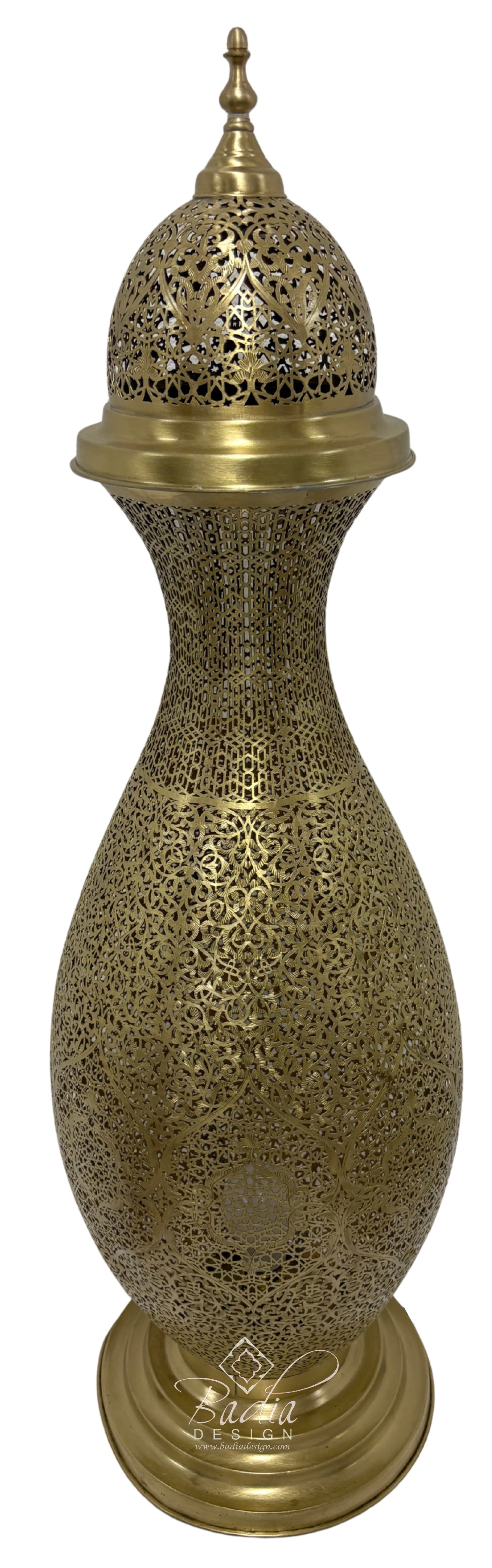 Tall Standing Brass Desktop Lamp