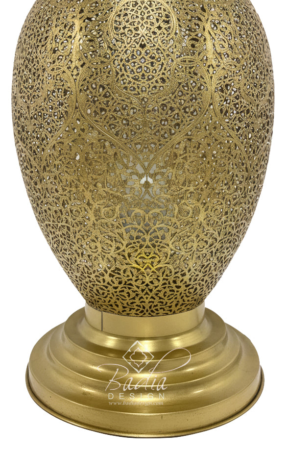 Tall Standing Brass Desktop Lamp