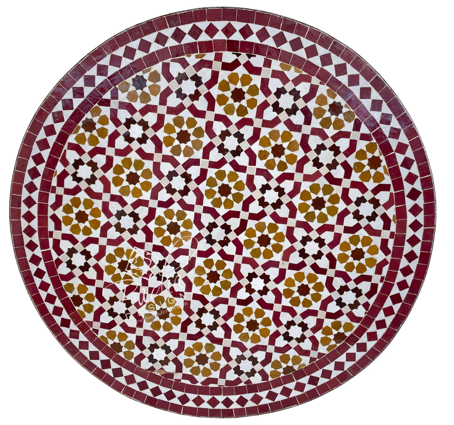 Multi-Color Ceramic Tile Table Top