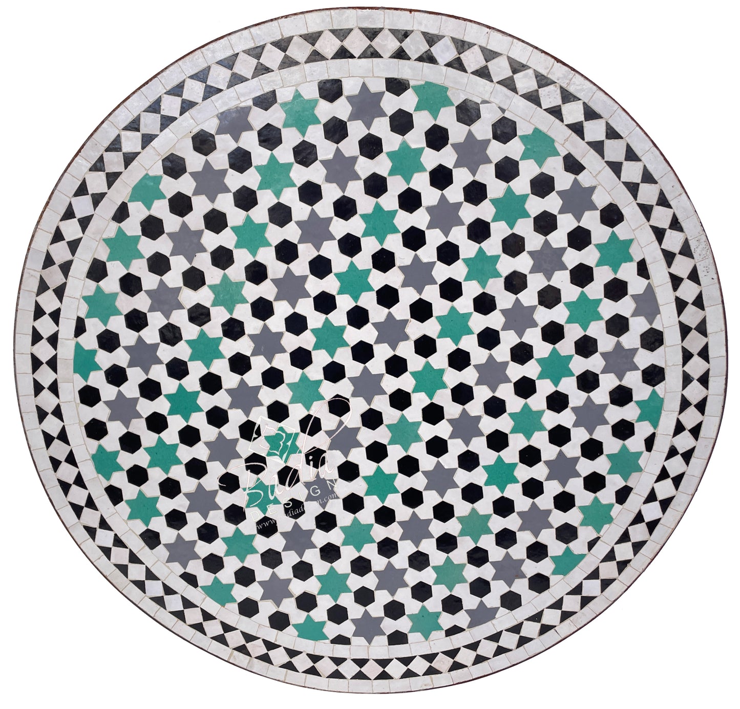 Multi-Color Ceramic Tile Table Top