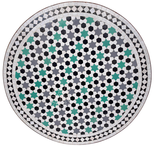 Multi-Color Ceramic Tile Table Top