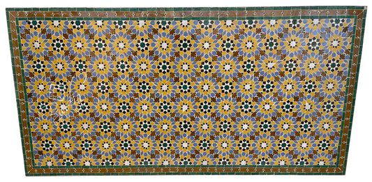 Large Multi-Color Rectangular Tile Table Top