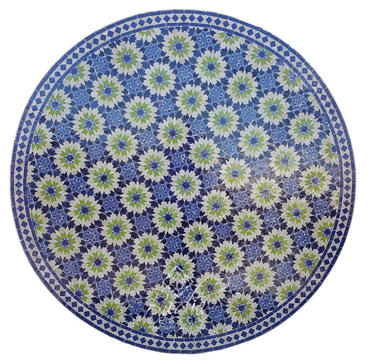 Intricately Designed Moroccan Mosaic Tile Table Top