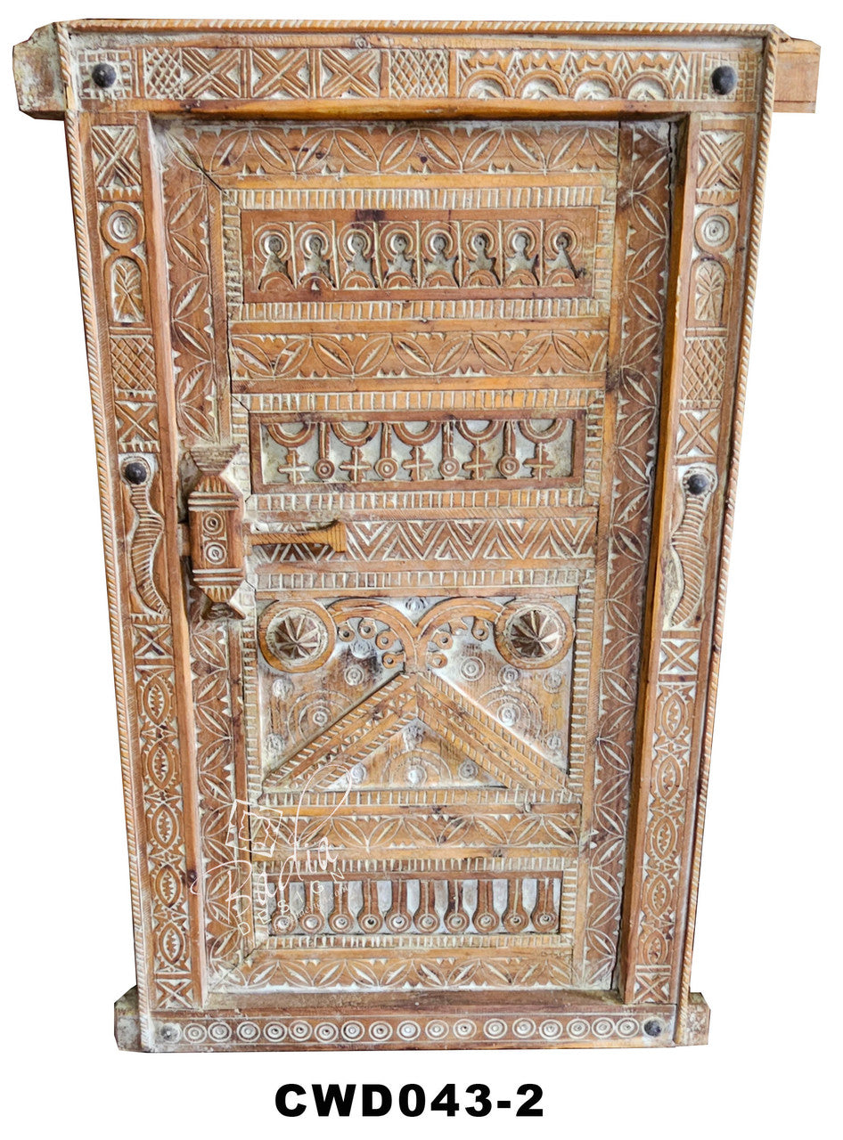 Vintage Hand Carved Wooden Doors
