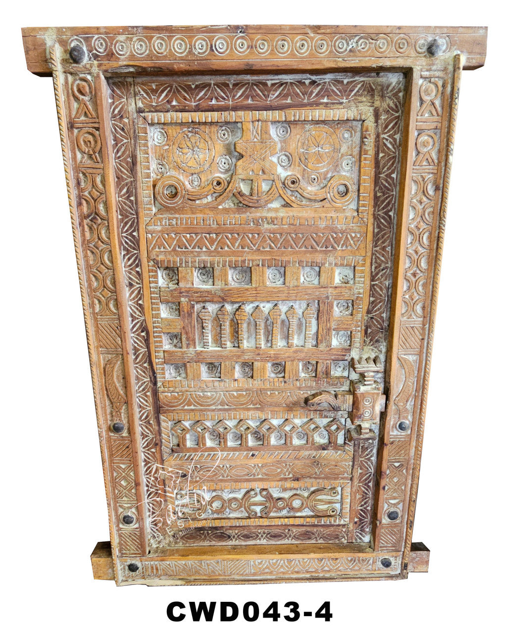 Vintage Hand Carved Wooden Doors