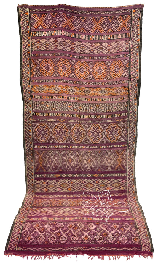 Moroccan Vintage Multi-Color Hand Woven Rug
