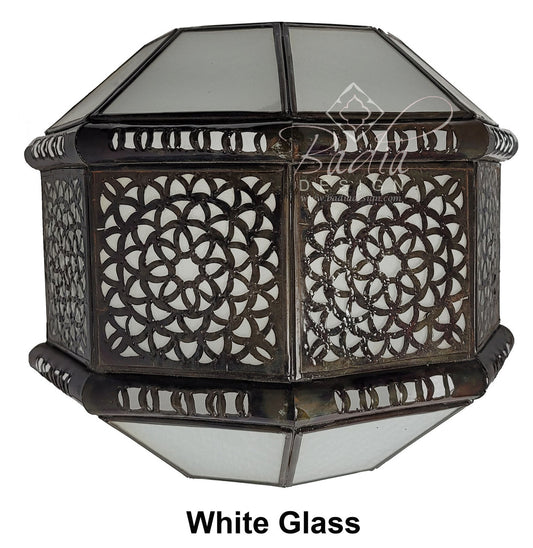 White and Clear Glass Wall Sconce