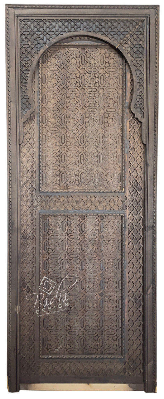 Handcrafted Moroccan Style Wooden Door