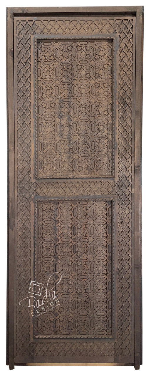 Handcrafted Moroccan Style Wooden Door